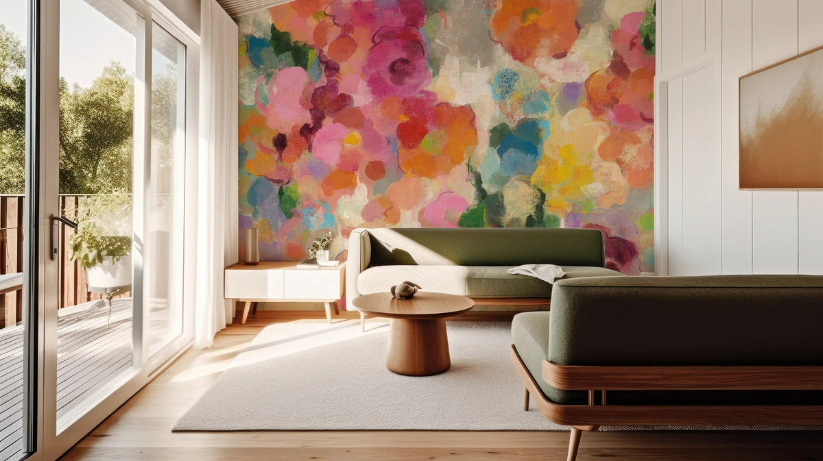 Colorful Garden Mural | Wonderwallsboutique