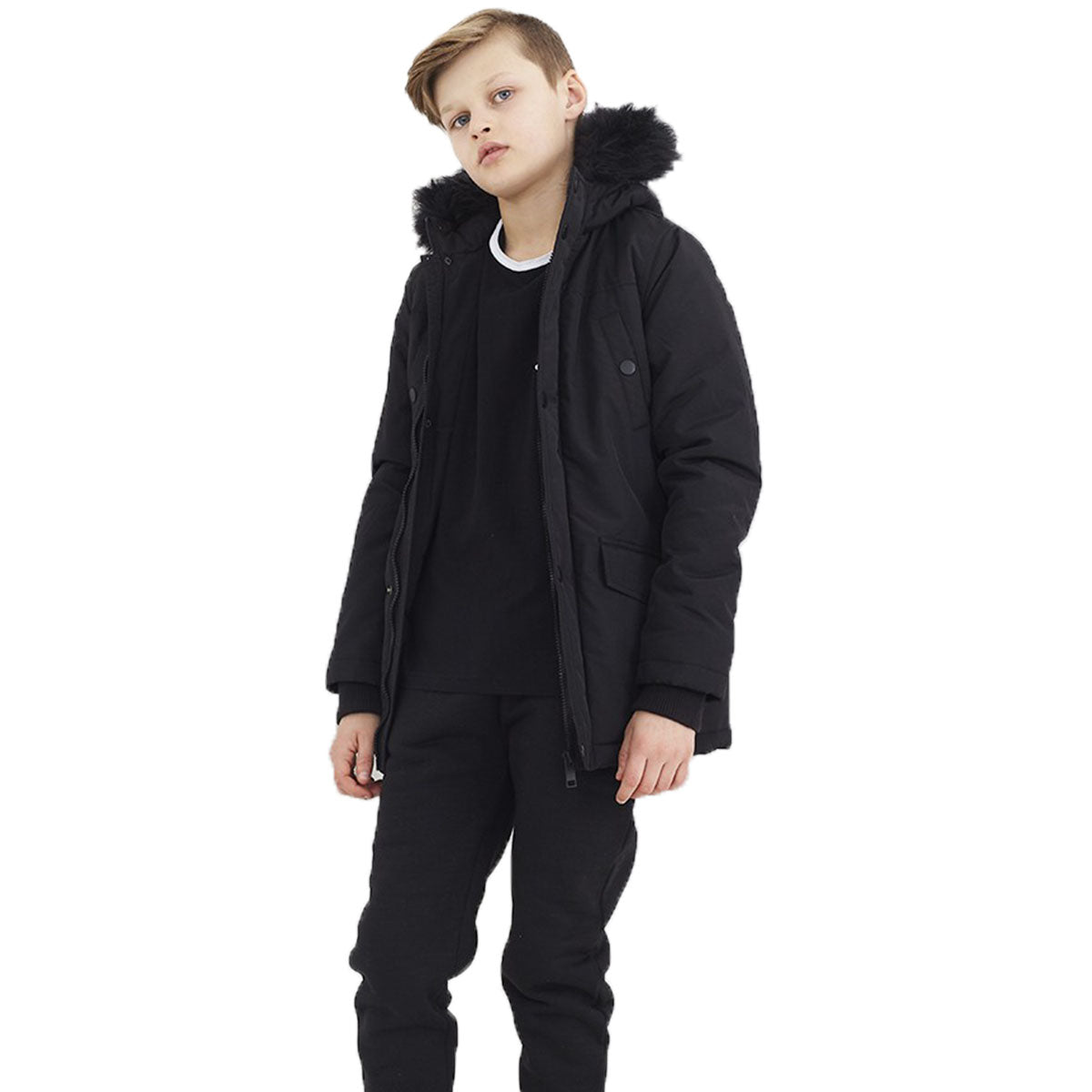 Kids Boys Wonderwall Quilted Parka Jacket