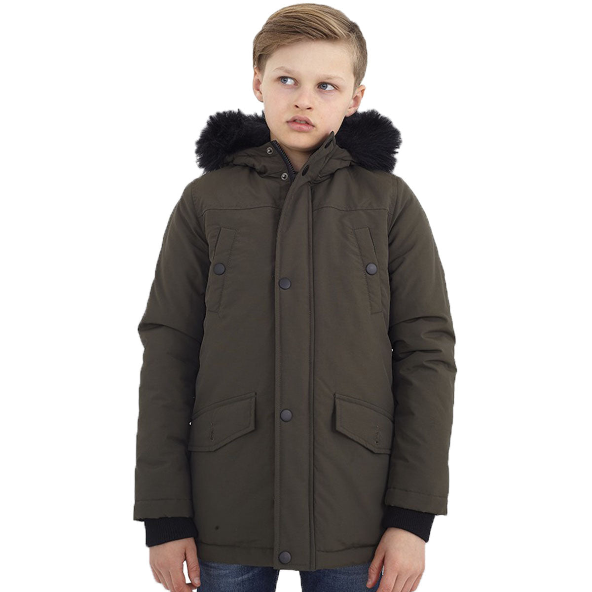 Kids Boys Wonderwall Quilted Parka Jacket