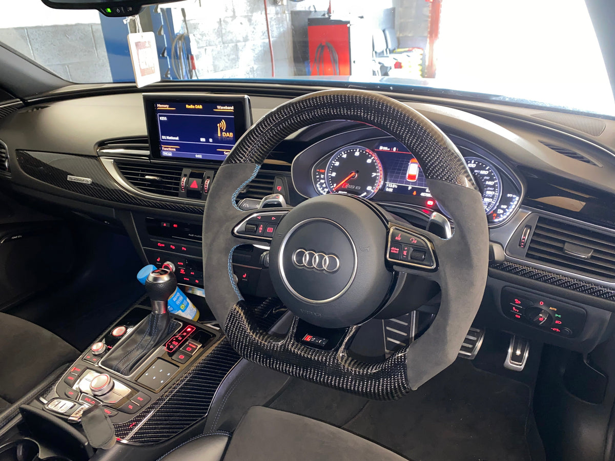 Audi A6 / S6 / RS6 C7 Carbon Fibre Custom Steering Wheel (2013 - 2018 Models)