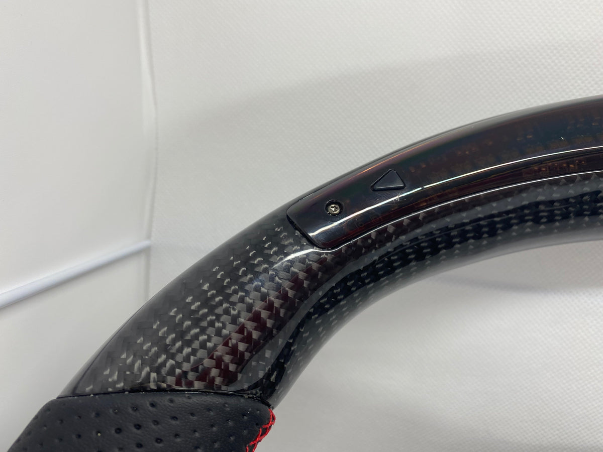 Volkswagen Polo AW MK6 GTI / R Line LED Display Carbon Fibre Steering Wheel (LED CUSTOM / 2018+ Models)