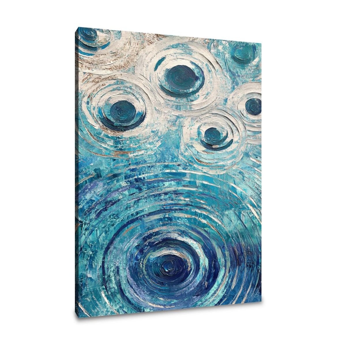 Metallic Ripples Canvas