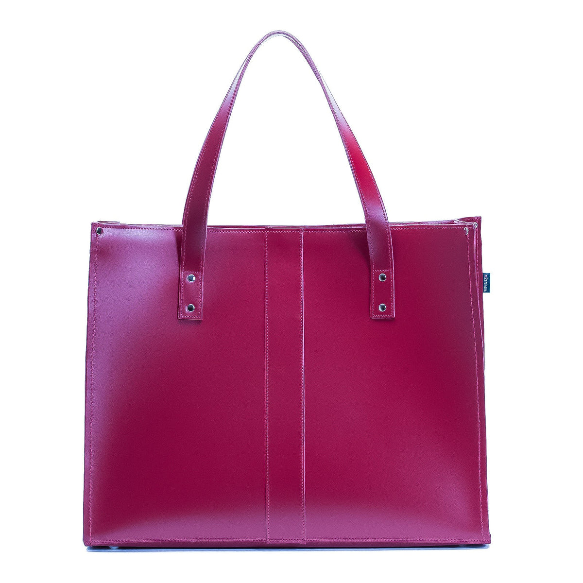 Zatchels Handmade Leather Shopper Tote Bag – Magenta
