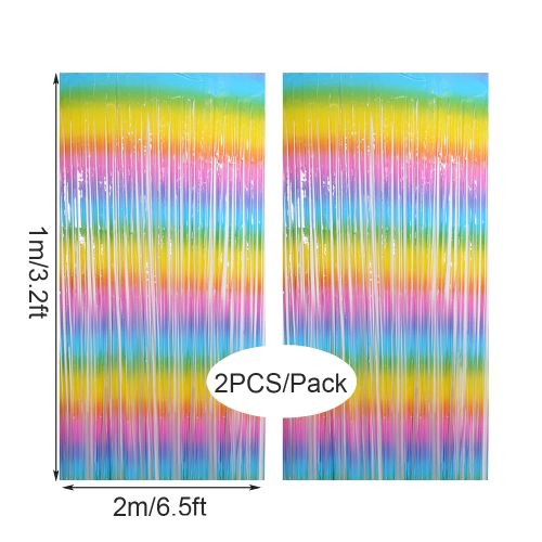 Macaron Backdrop Curtain - Vibrant Decoration for Events - PET Material