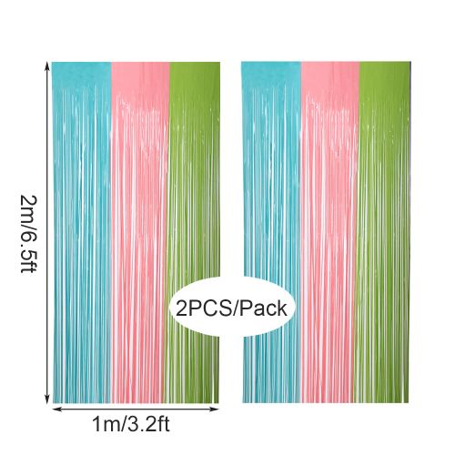 Macaron Backdrop Curtain - Vibrant Decoration for Events - PET Material