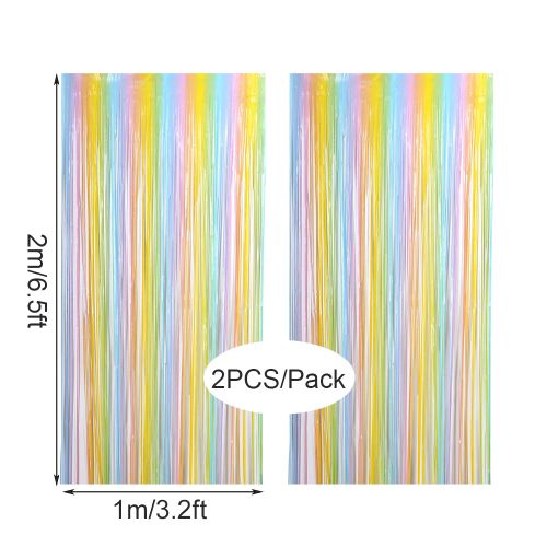 Macaron Backdrop Curtain - Vibrant Decoration for Events - PET Material