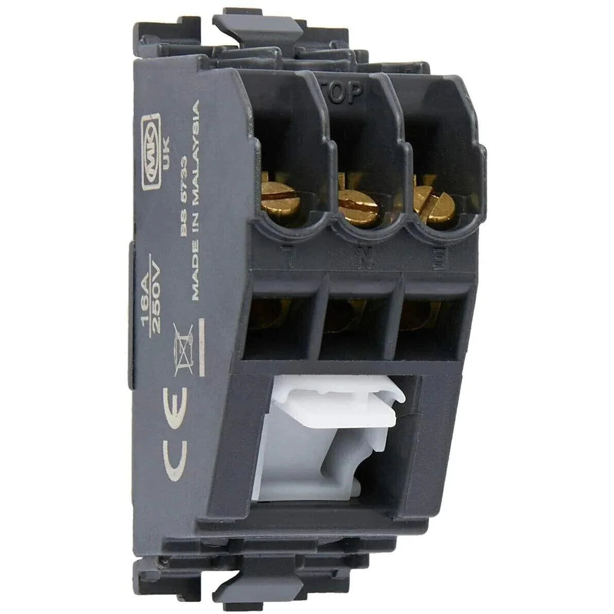 Cable Outlet Wall Plate Grid Plus Aspect 10mm 16A Black MK K4886 BLK Grid
