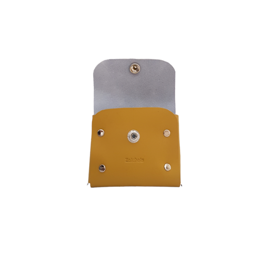 Zatchels Handmade Leather Coin Purse – Yellow Ochre