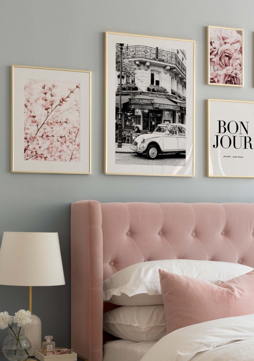 Blooming Pink Roses Poster
