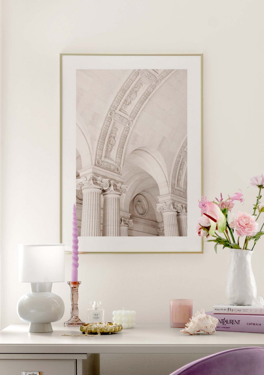 Elegant Pillars Poster