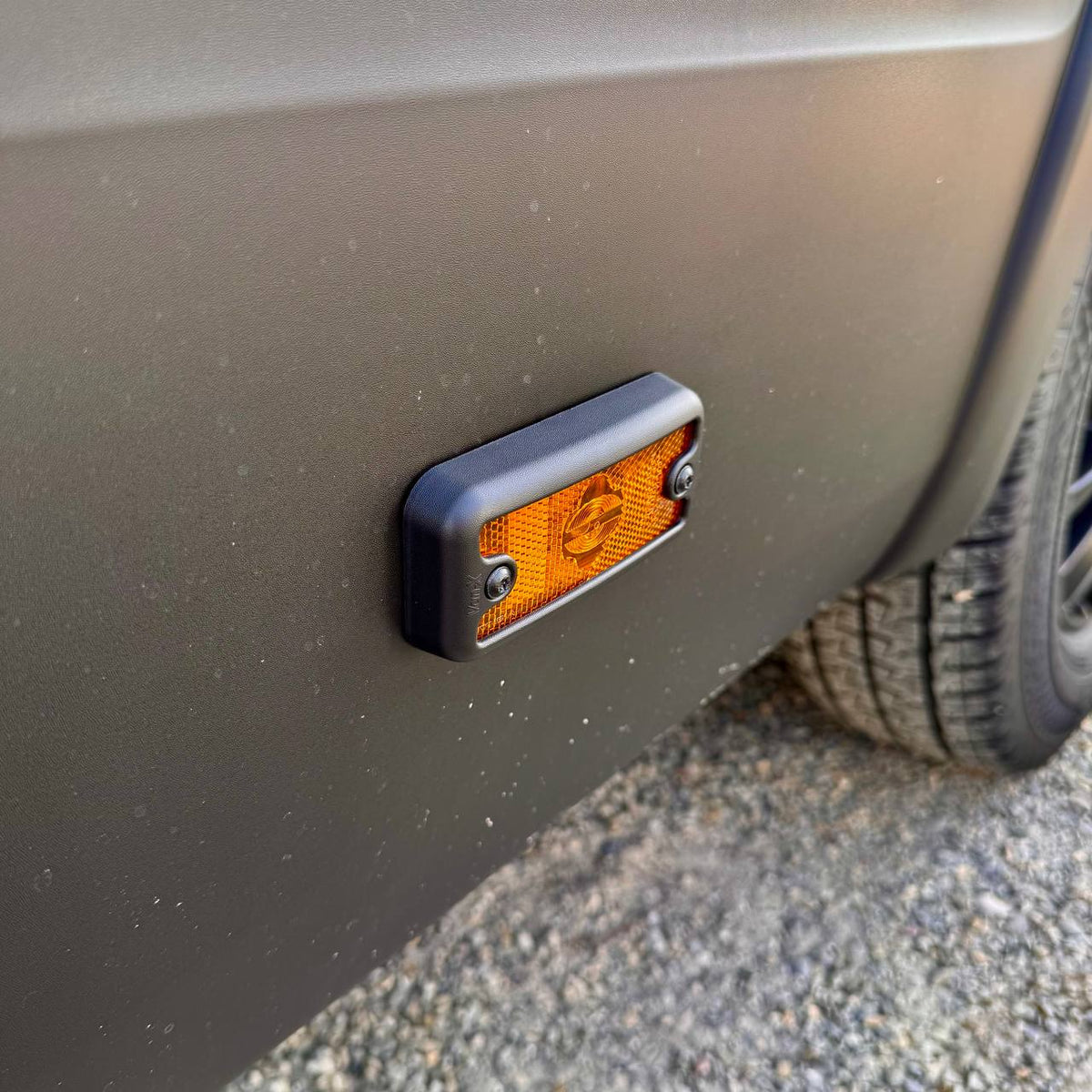 For Vauxhall Movano Side Signal Marker Light Cover Guard - Textured Black | Van-X