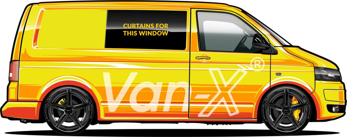 For VW T5 Transporter Blackout Camper Curtains Black/Burgundy - Create Your Own Bundle | Van-X