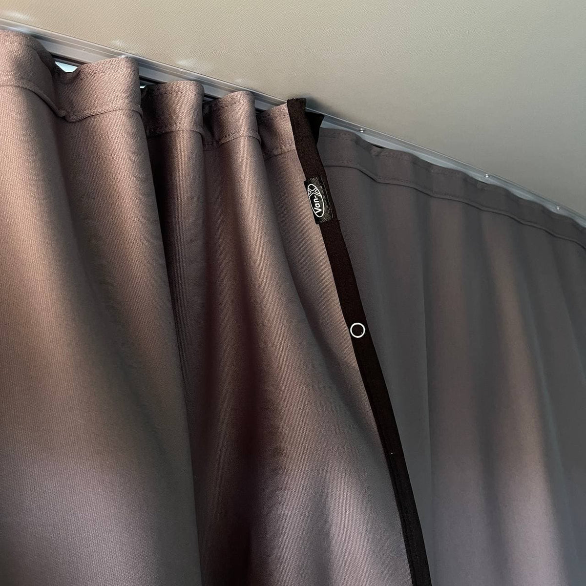 For Fiat Doblo Cab Divider Curtain Kit with Rail Premium Quality - Van-X