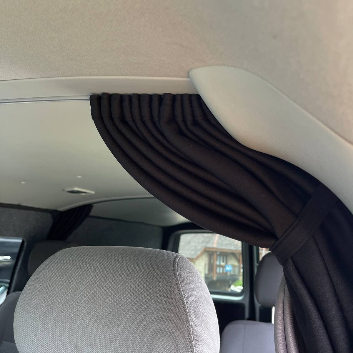 For VW T6/T6.1 Transporter Cab Divider Curtain Kit with Rail Premium Quality - Van-X