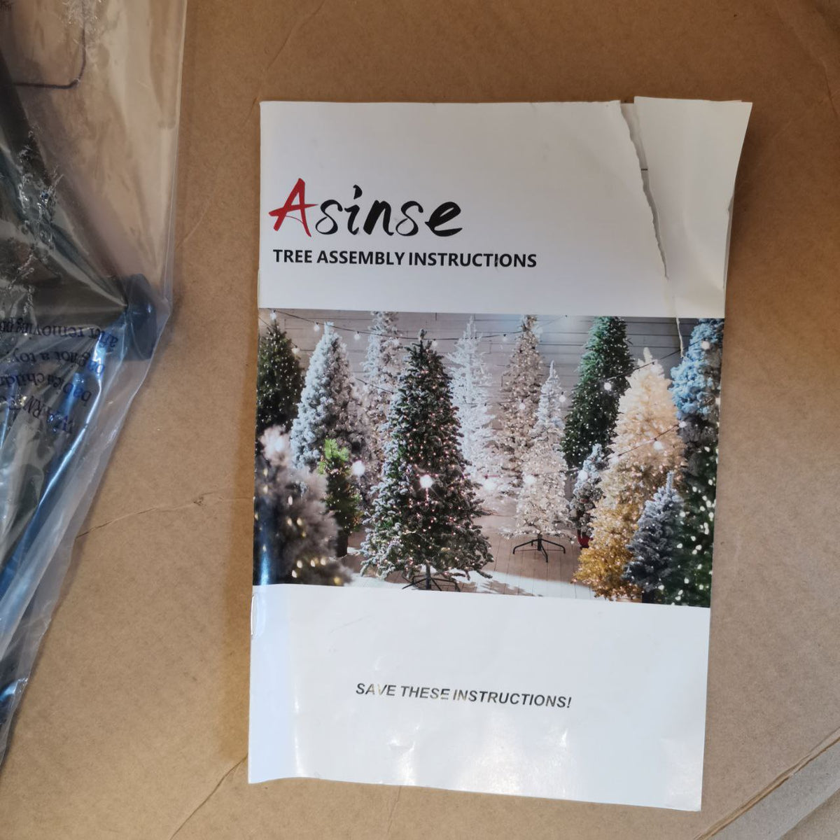 Fibre Optic Christmas Tree 6ft Pre Lit 250 LED Artificial Xmas Tree Asinse