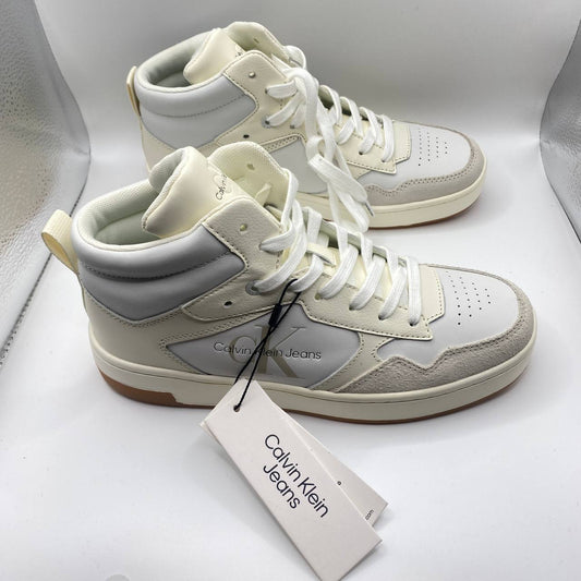 Calvin Klein Womens High Top Trainers Leather UK 5 EU 38 Sneakers