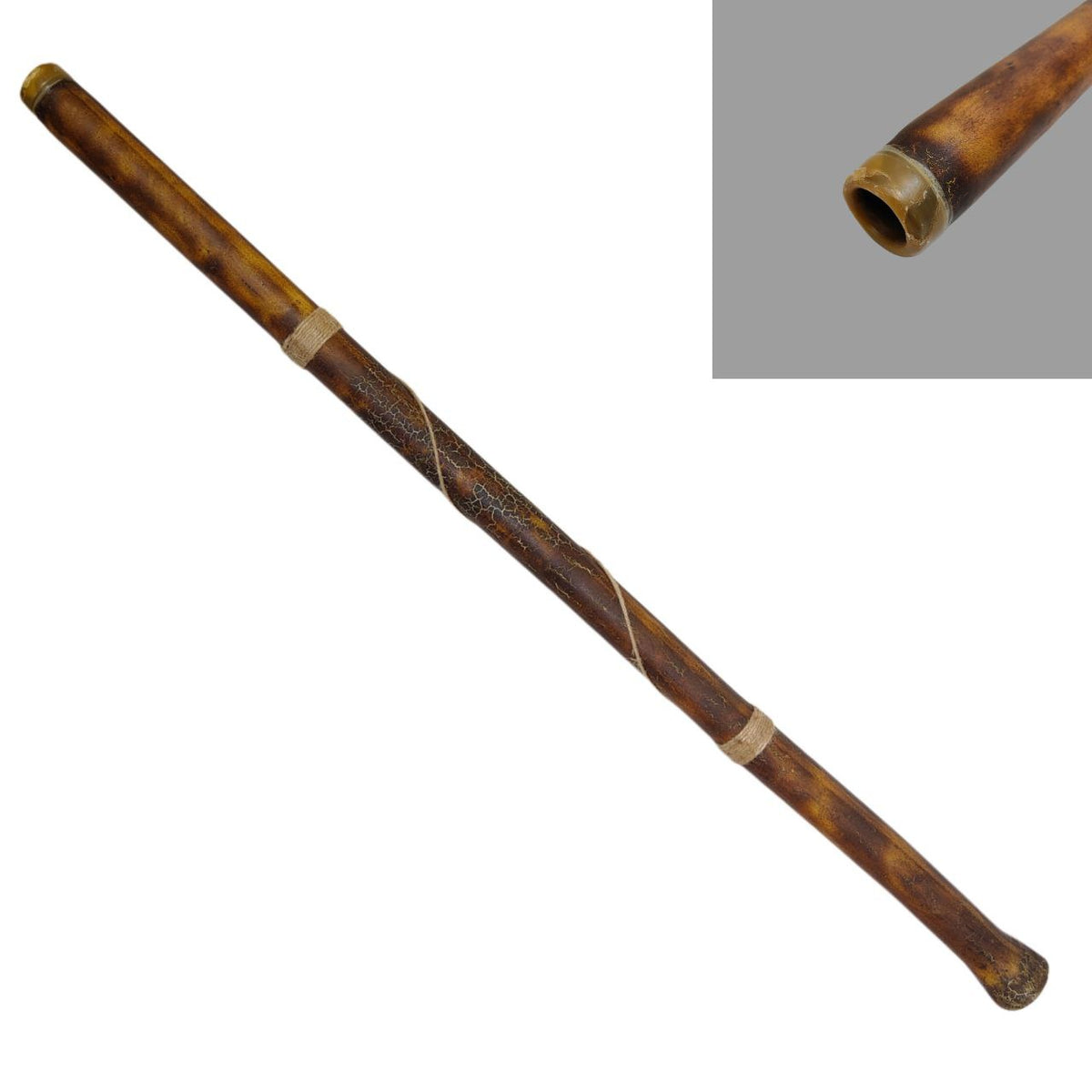 Didgeridoo Hand Fired Modern Beeswax Mouthpiece Easy Play World Percussion USA