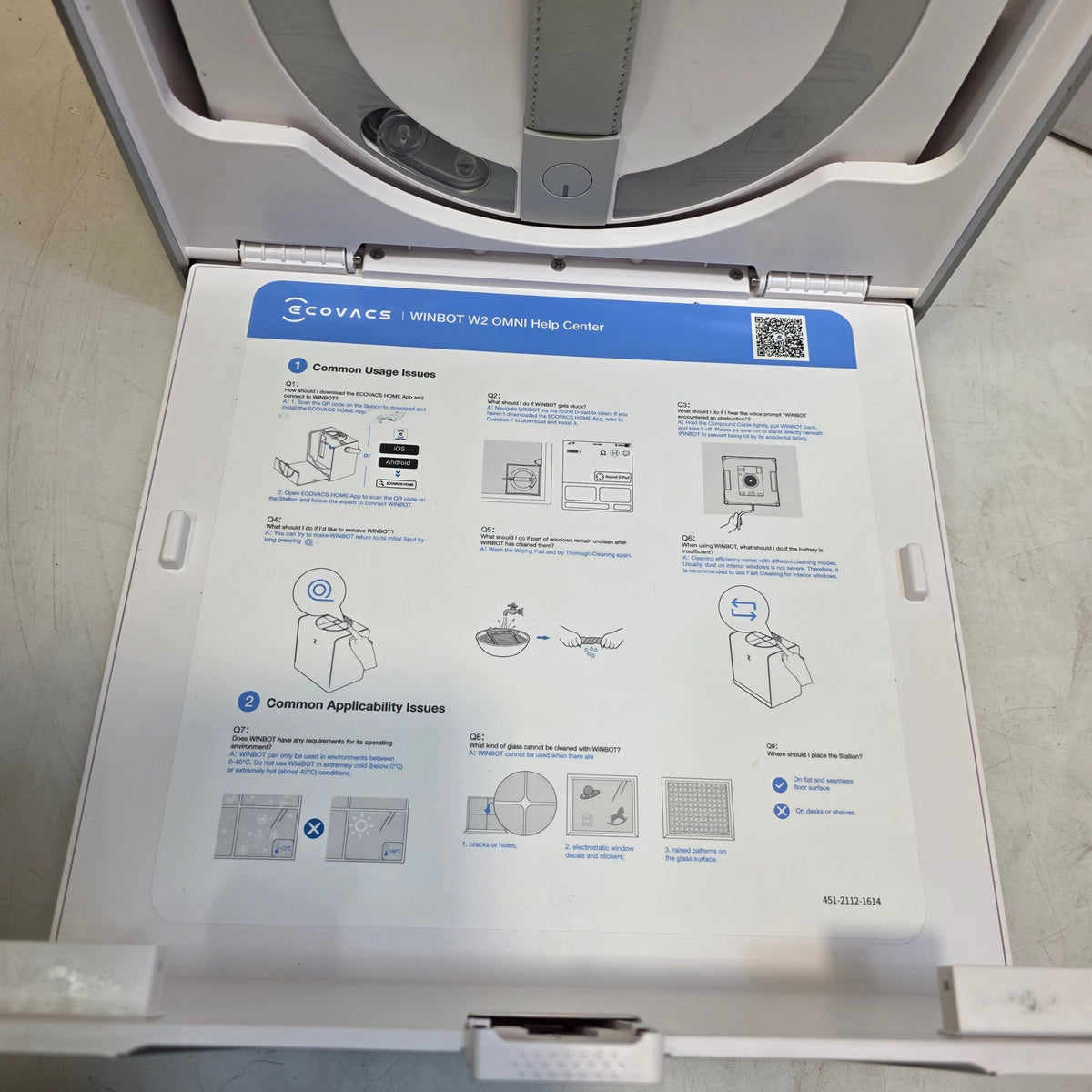 ECOVACS Window Cleaning Robot Glass Cleaner Edge Cleaning Spray System