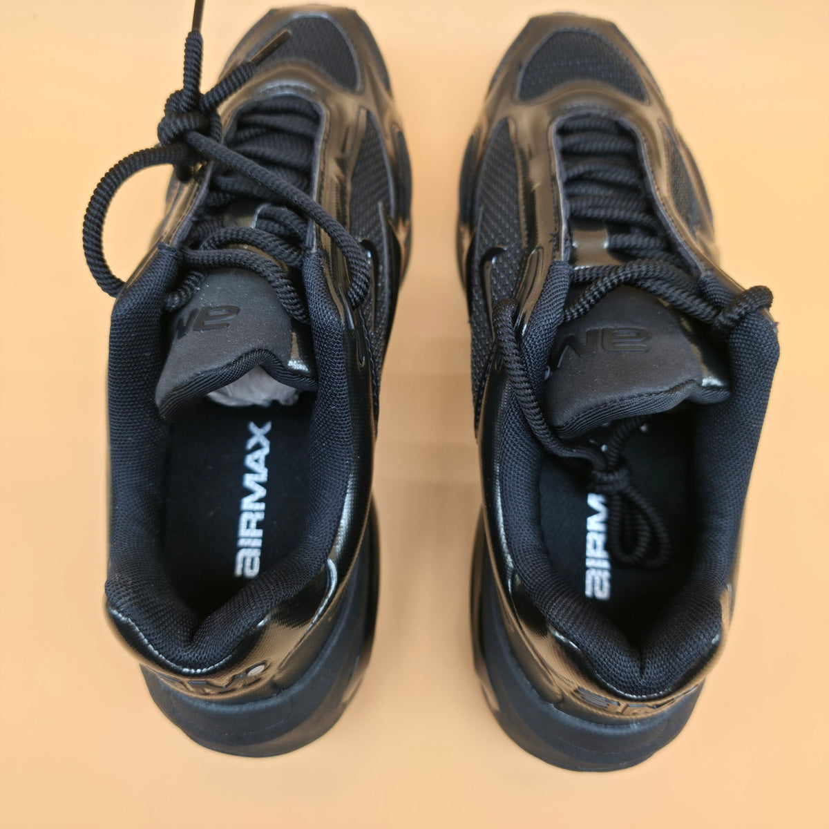 Nike Air Max Muse Womens Trainers Triple Black Metallic Silver