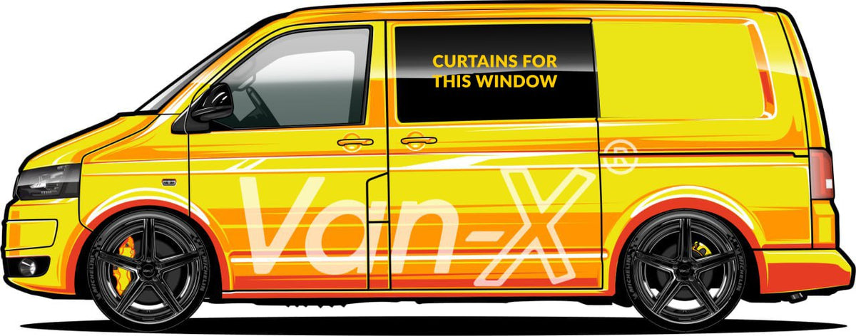 For VW T5 Transporter Blackout Camper Curtains Black/Burgundy - Create Your Own Bundle | Van-X