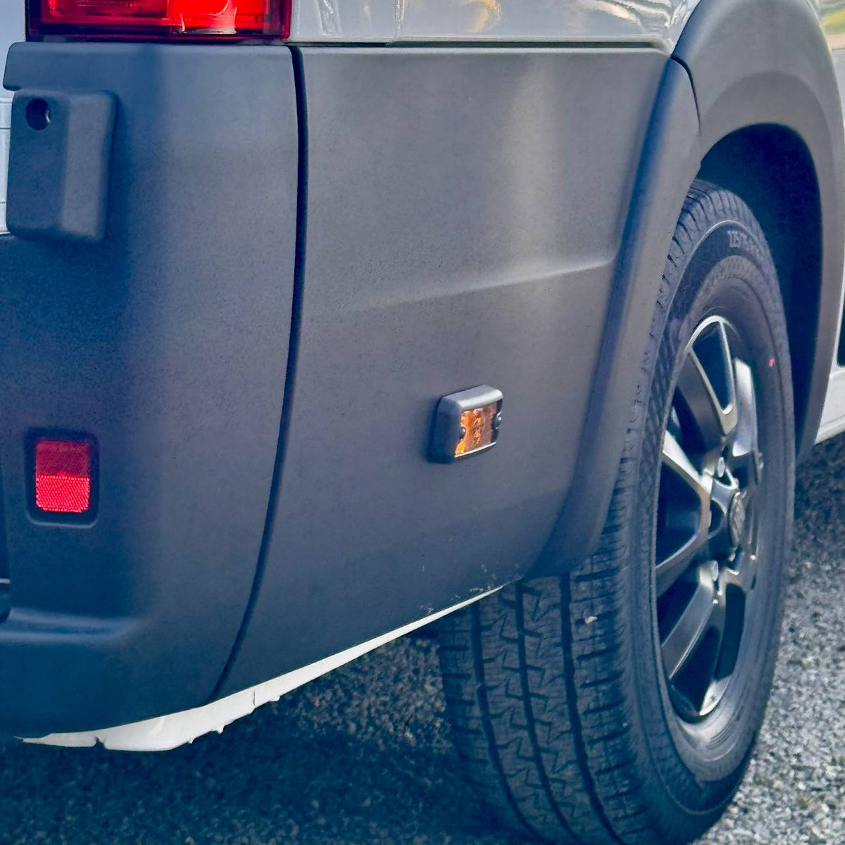 For Peugeot Boxer Side Signal Marker Light Cover Guard - Textured Black | Van-X
