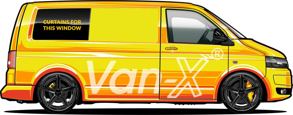 For VW T5 Transporter Blackout Camper Curtains Black/Burgundy - Create Your Own Bundle | Van-X
