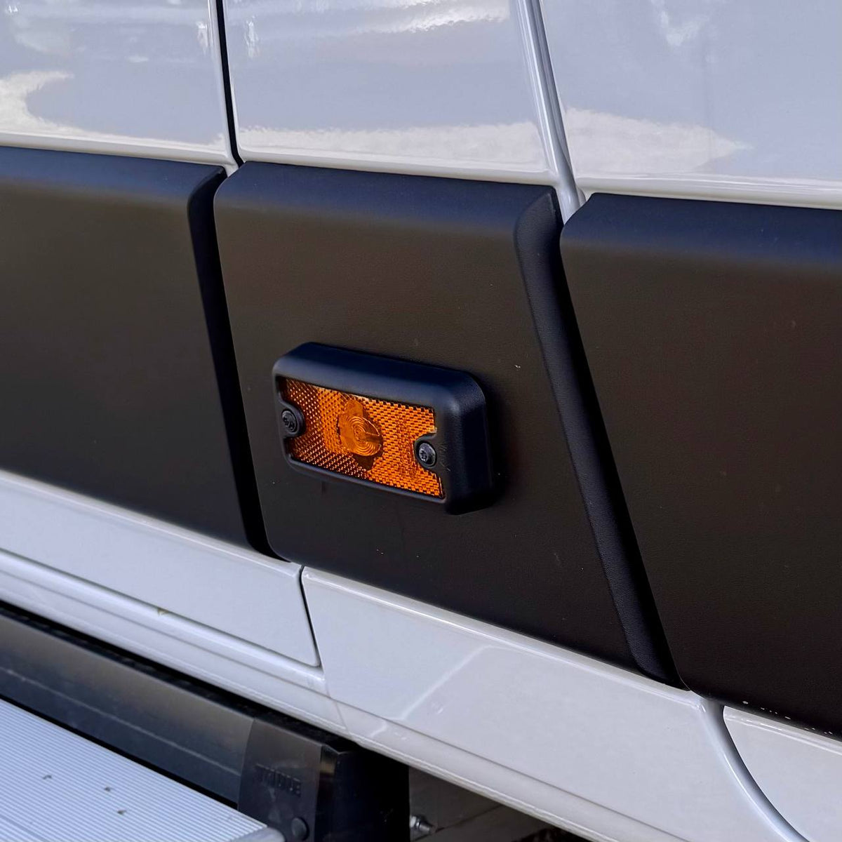 For Peugeot Boxer Side Signal Marker Light Cover Guard - Textured Black | Van-X