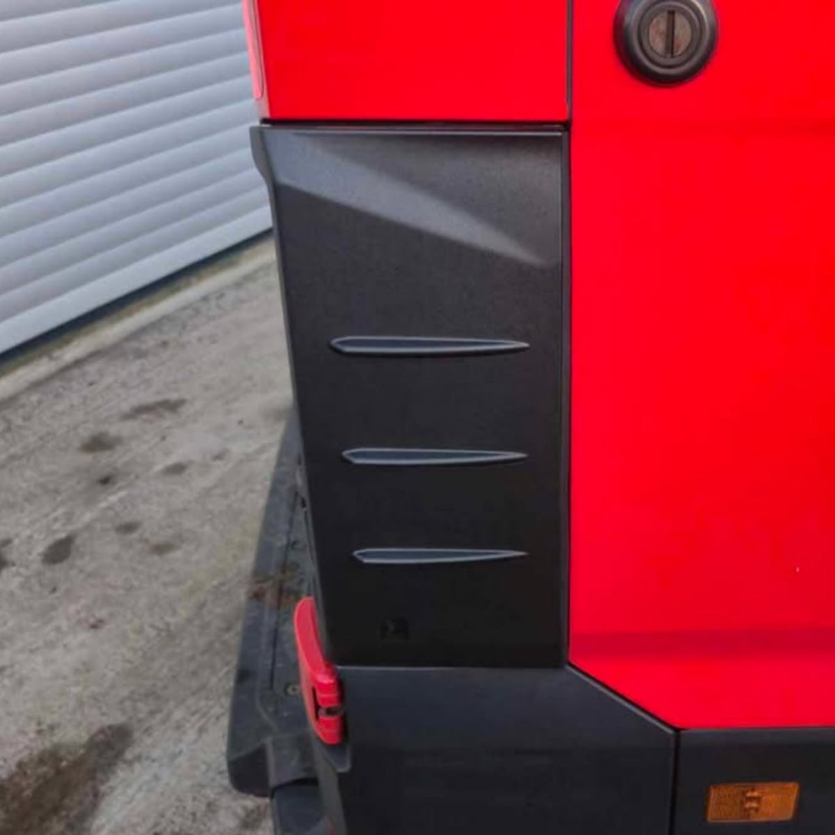 For MAN TGE Rear Light Guards Hammerite Ultimate Matte Black (2018-2025) | Tail Light Protectors | Van-X