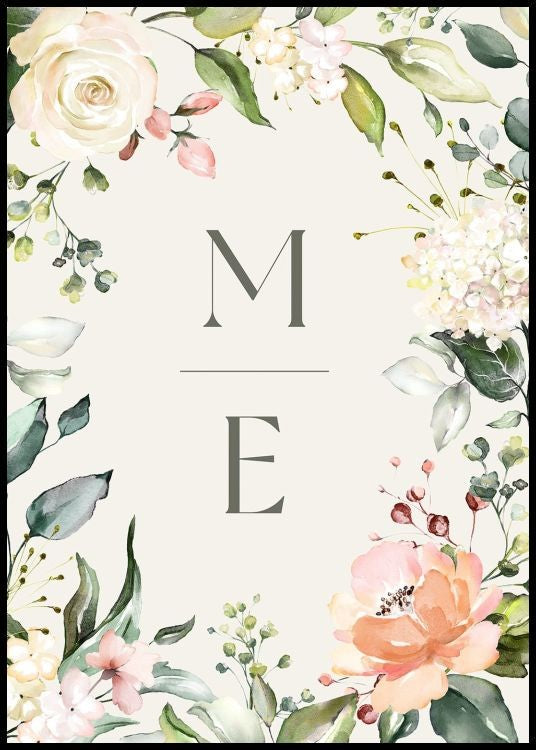 Initials Personal Poster