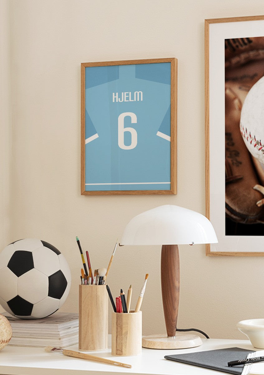 Football Shirt No6 Personal Poster