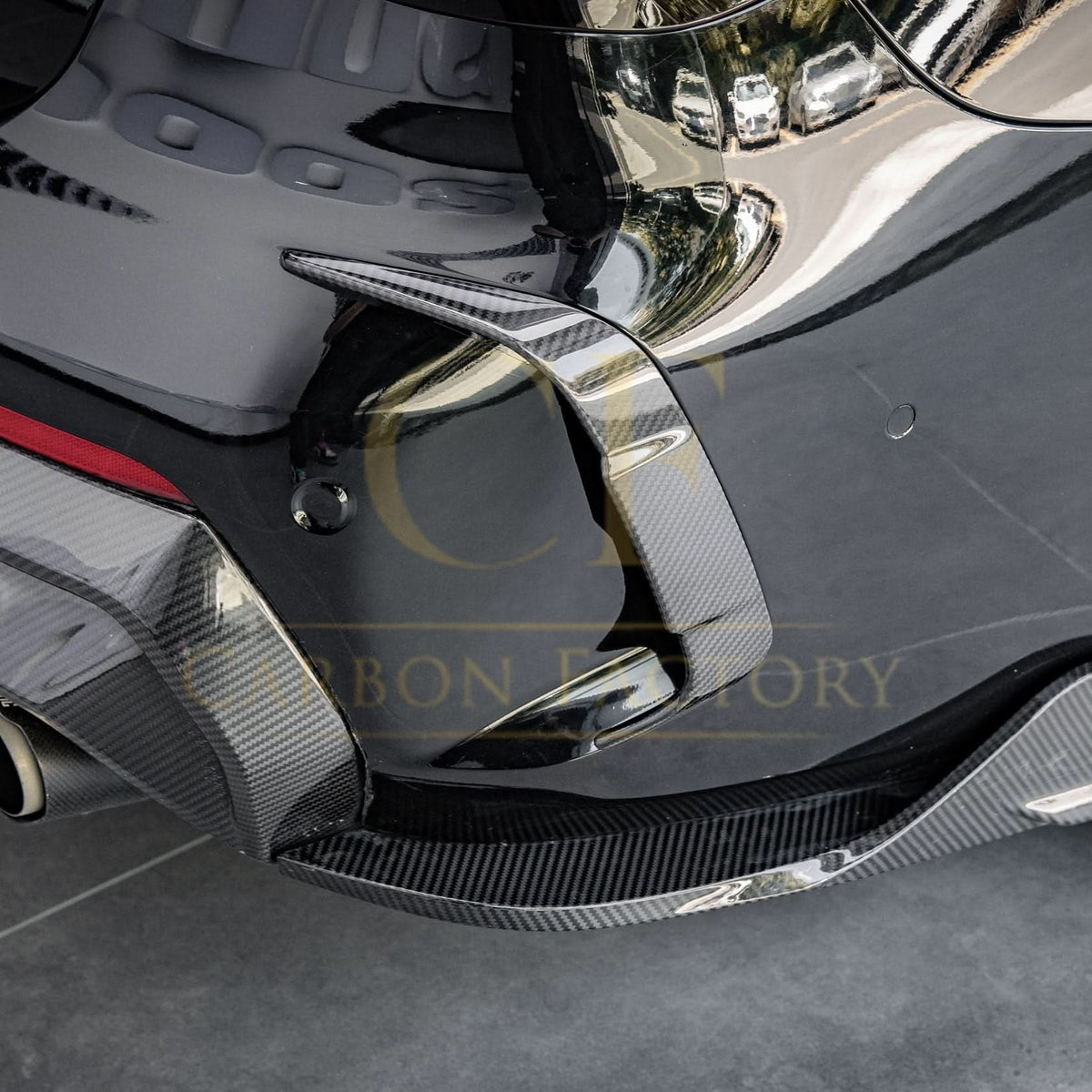 SQ Style Pre-Preg Carbon Fibre Rear Bumper Trims for BMW 4 Series G22 G23 20-Present