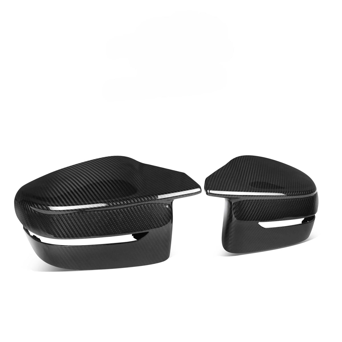 CF Style Pre-Preg Carbon Fibre Replacement Mirror Covers for BMW G11 G12 7 Series RHD 15-22