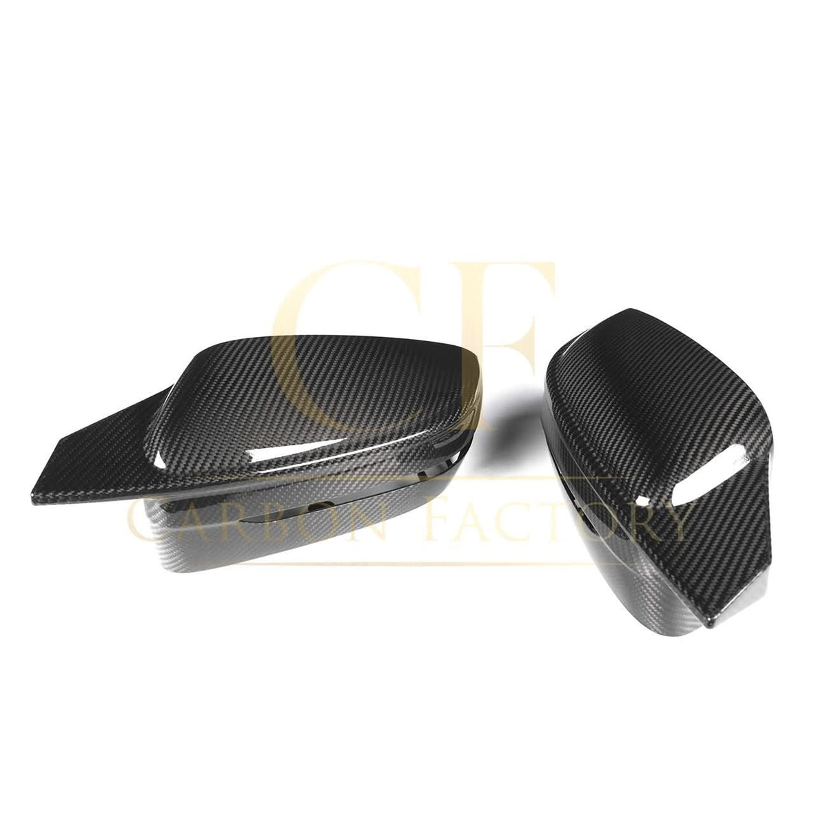 CF Style Pre-Preg Carbon Fibre Replacement Mirror Covers for BMW G14 G15 G16 8 Series LHD 15-22