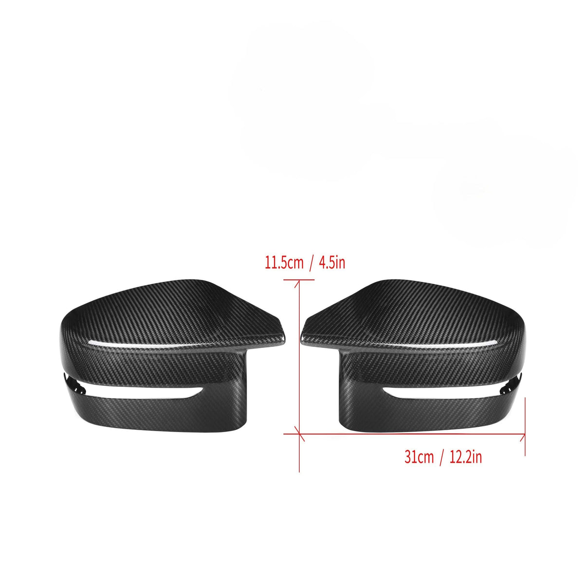 CF Style Pre-Preg Carbon Fibre Replacement Mirror Covers for BMW G22 G23 G26 4 Series i4 RHD 20-26