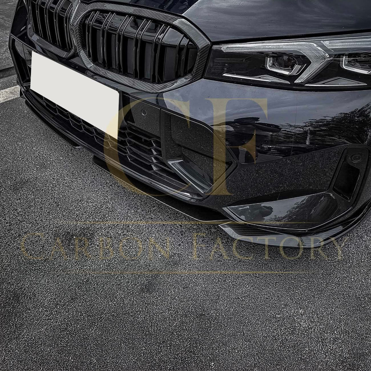 MP Style Carbon Fibre Front Splitter for BMW G20 G21 G28 3 Series LCI M Sport 22-25