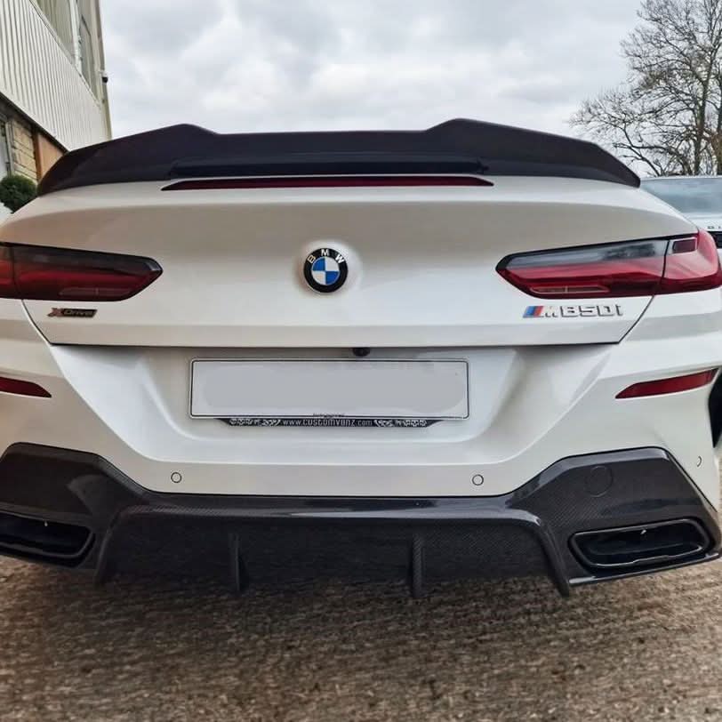 PSM Style Pre-Preg Carbon Fibre Boot Spoiler for BMW G14 8 Series F91 M8 Convertible 18-Present