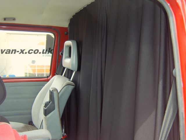 For VW T6/T6.1 Transporter Cab Divider Curtain Kit with Rail Premium Quality - Van-X