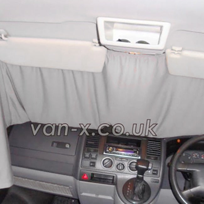 For VW T6 Transporter Premium Front Cab Curtain – Blackout Privacy Curtain Campervan Van-X