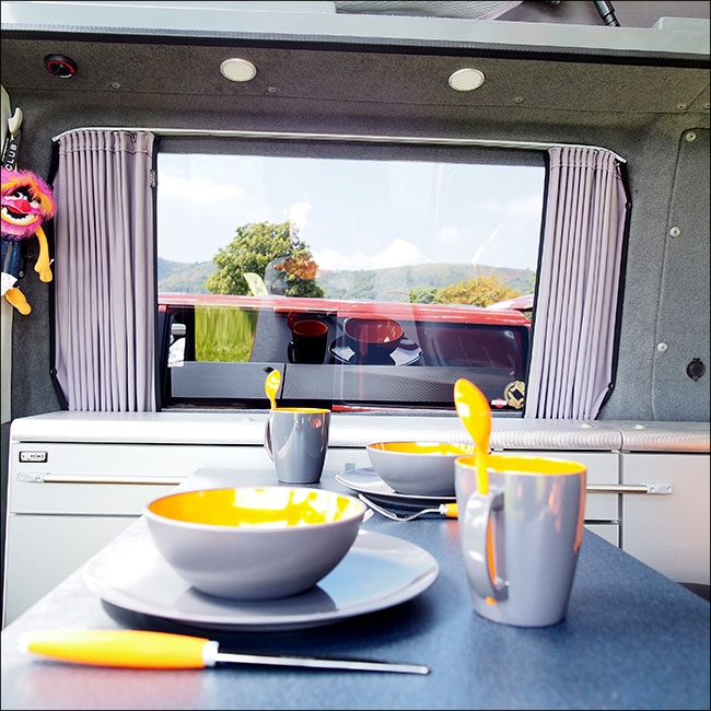 For Mercedes Vito MK2 Bare-Metal Interior Camper 1 x Side Window Curtain Kit | Van-X