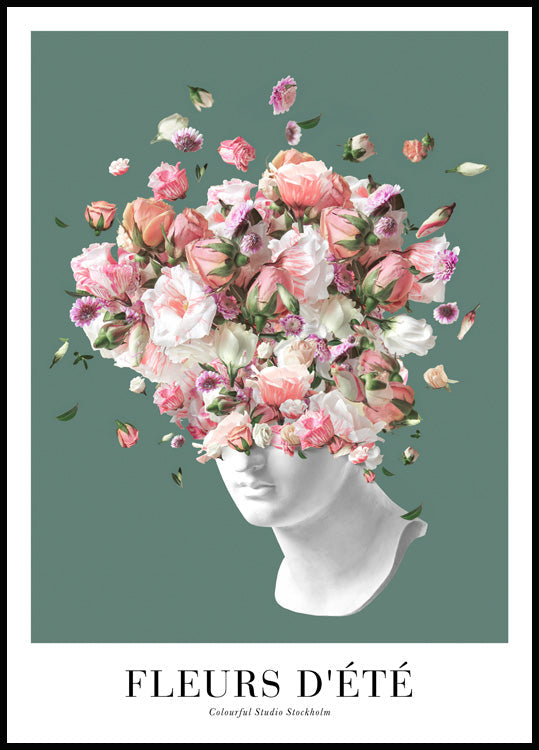 Flower Statue No2 Poster