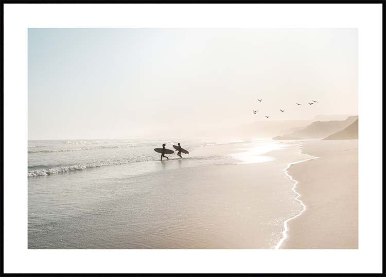 Calm Beach Surf Poster