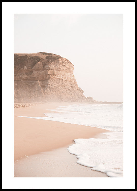 Foggy Beach Poster