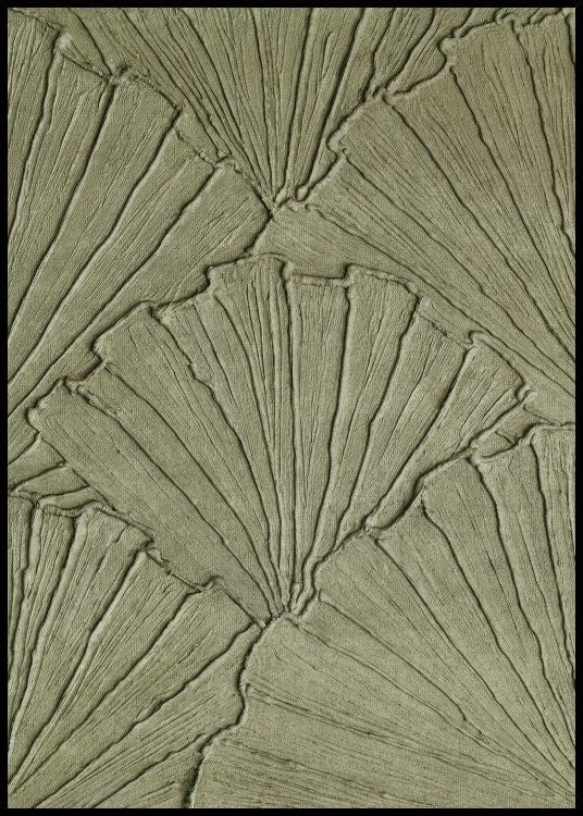 Green Botanical Texture Poster