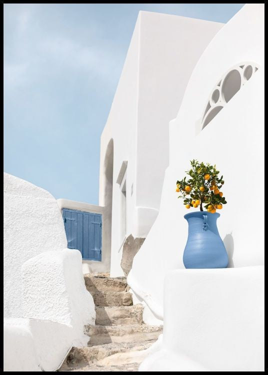 Mediterranean Stairs Poster