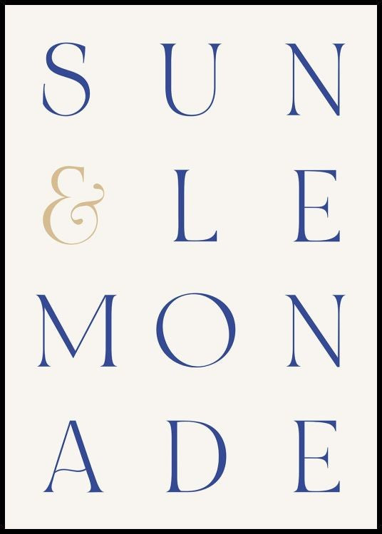 Sun and Lemonade Poster