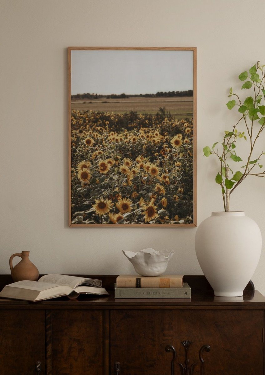 Field of Sunflowers Poster