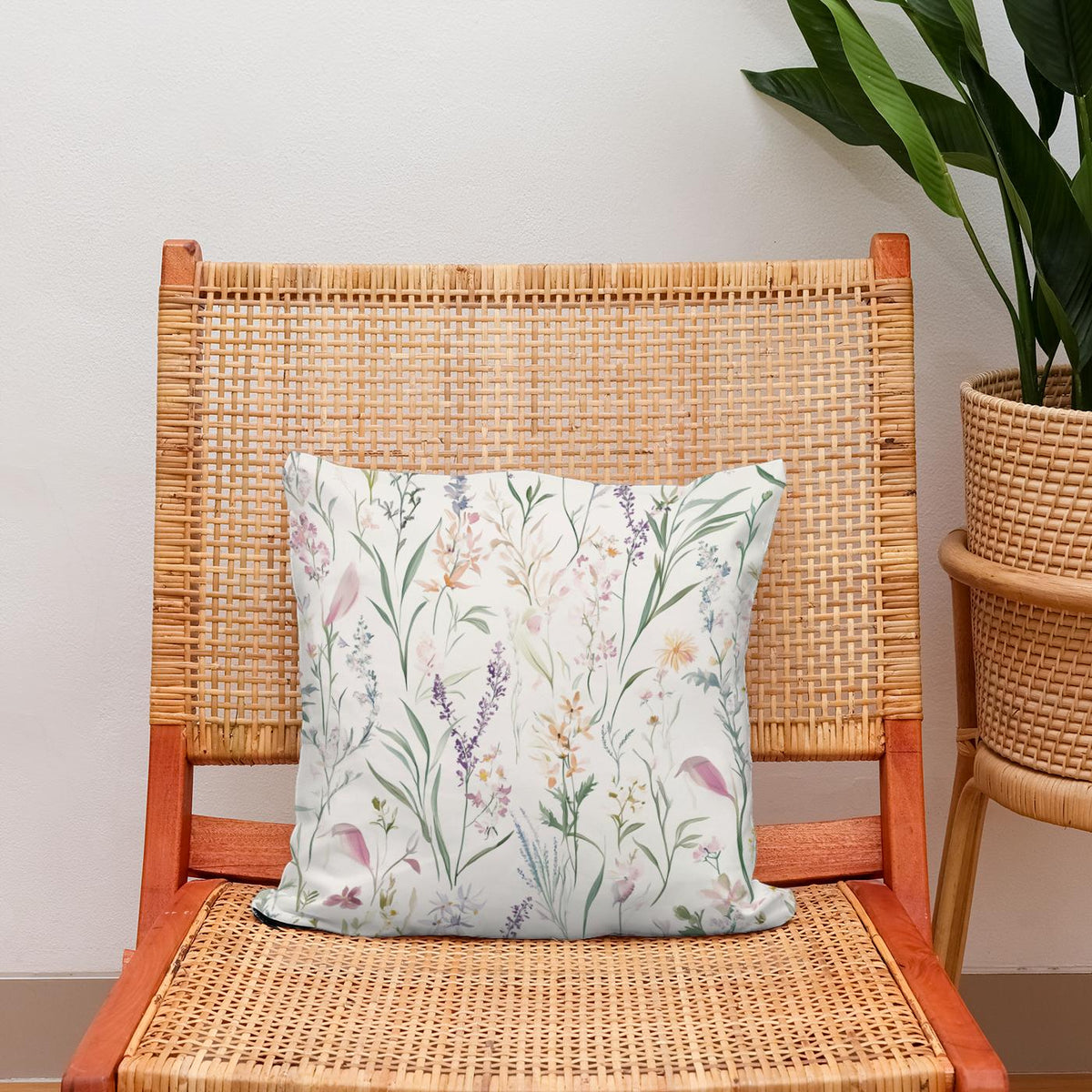 Meadow Whispers Cotton Cushion