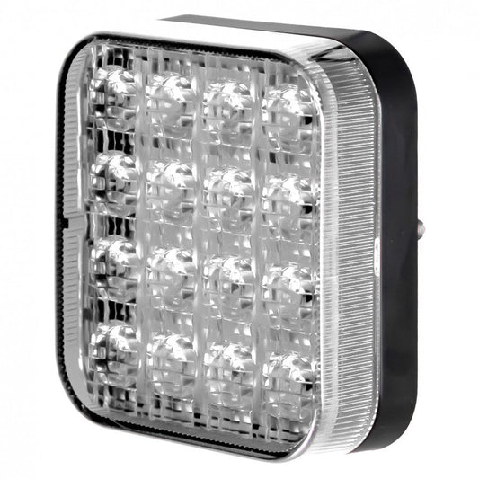 Truck LED L2502 Rectangular LED Reversing Light – 16 LEDs, 12/24V, ECE R148, IP67