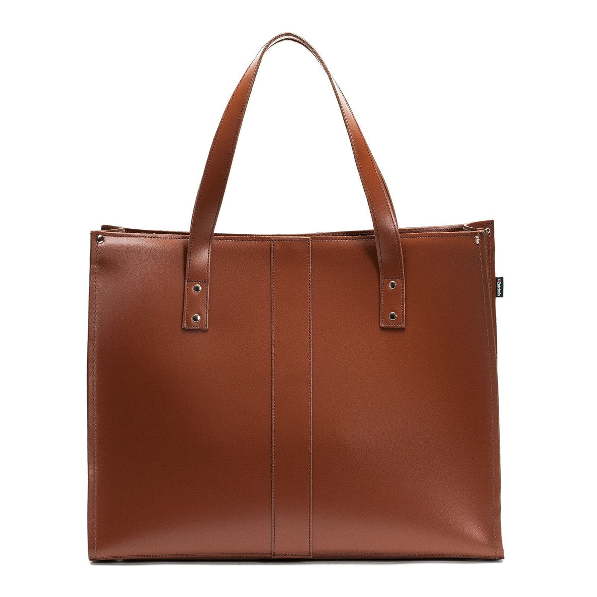 Zatchels Handmade Leather Shopper Tote Bag – Chestnut