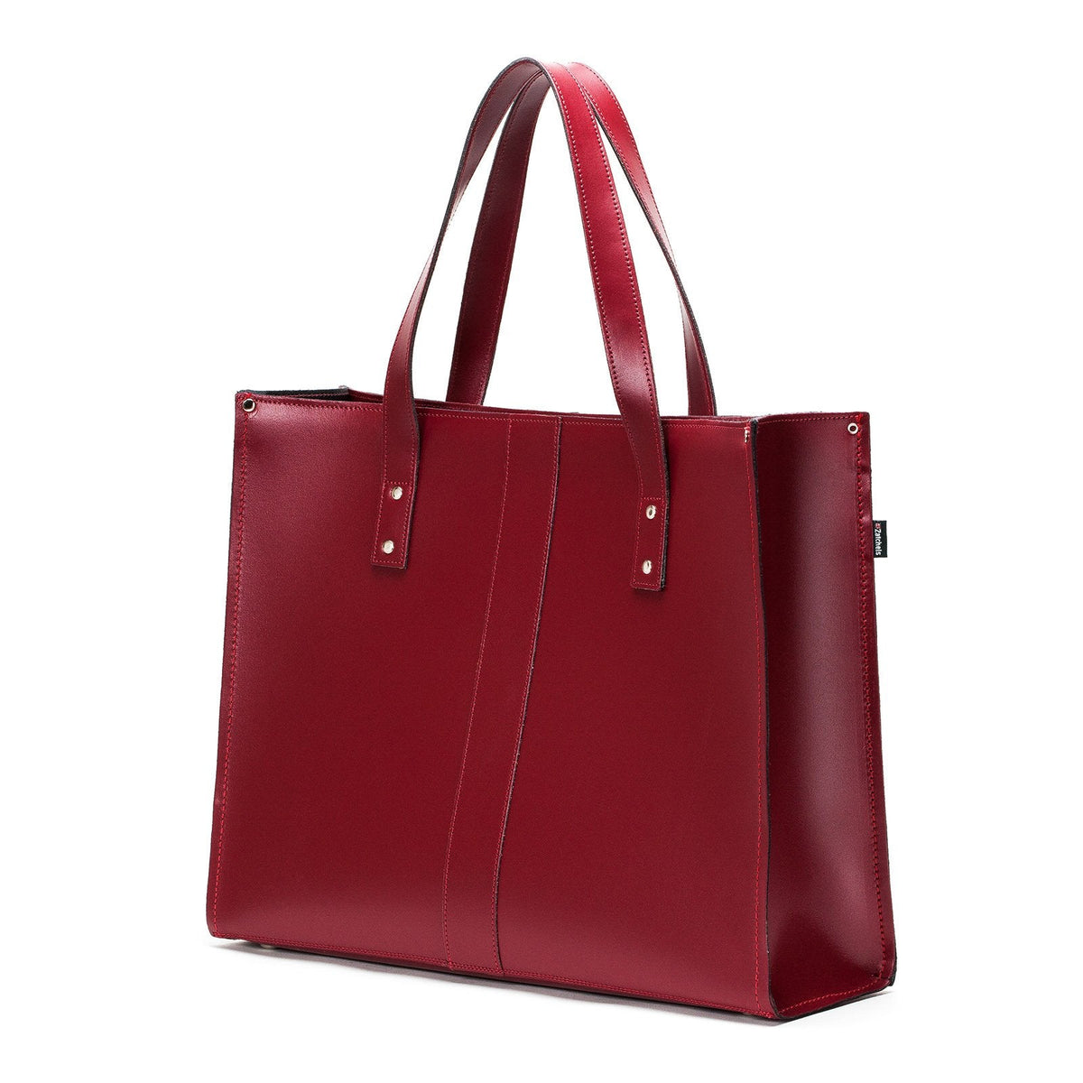 Zatchels Handmade Leather Shopper Tote Bag – Oxblood